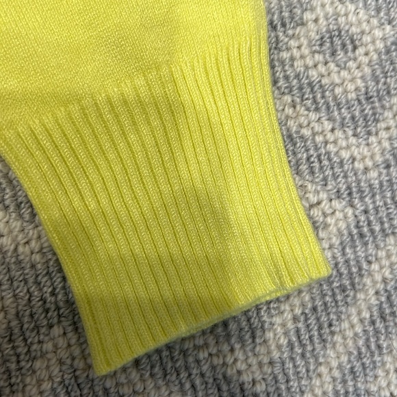 Cotton lemon yellow cardigan small - Picture 3 of 5